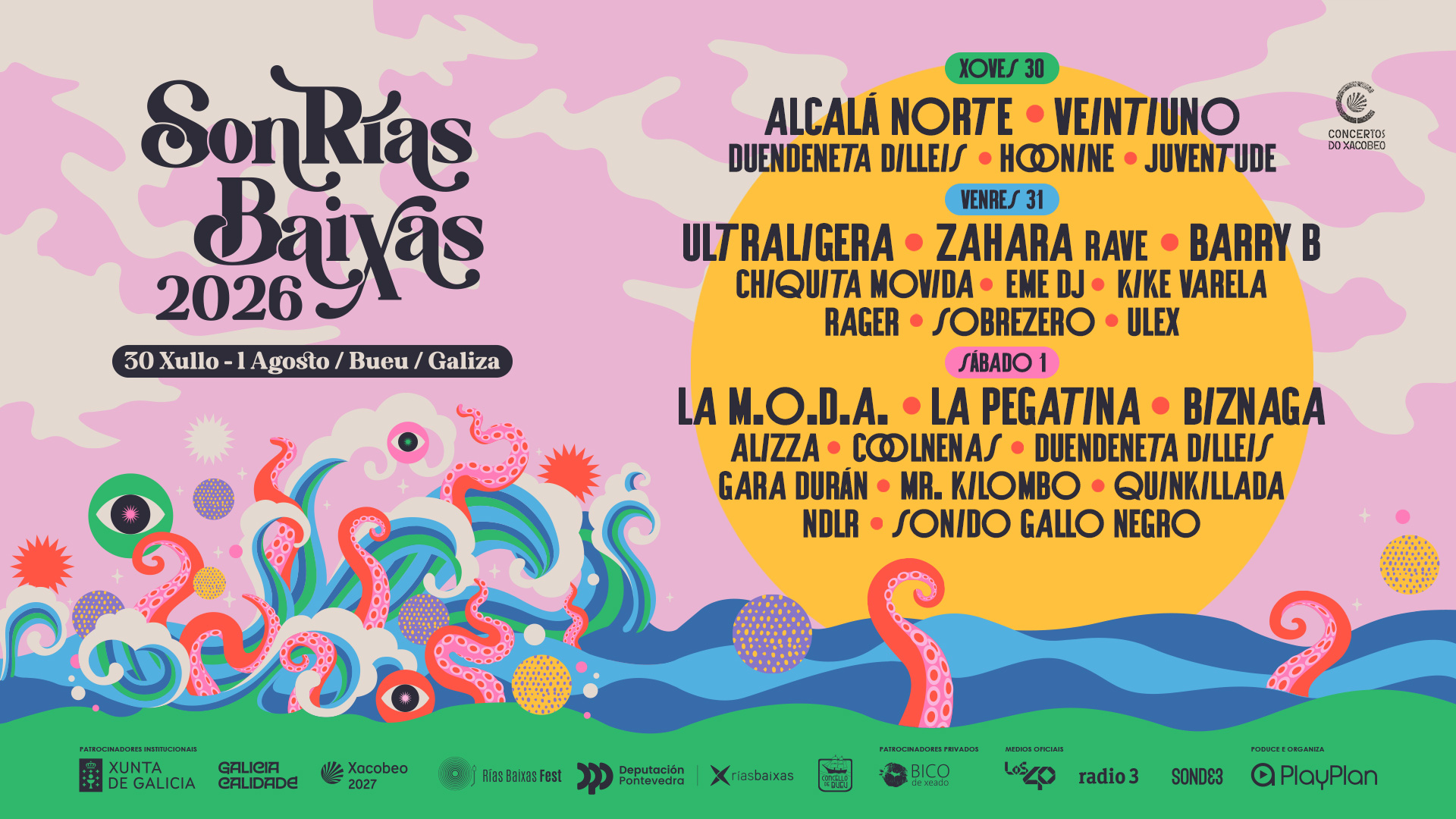 SonRías Baixas 2026 — Bueu